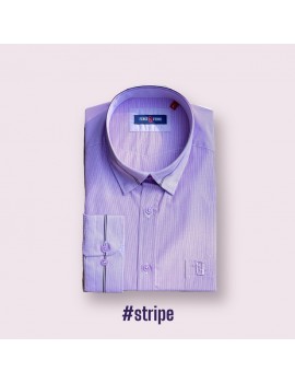 stripe Shirt Homme col purple